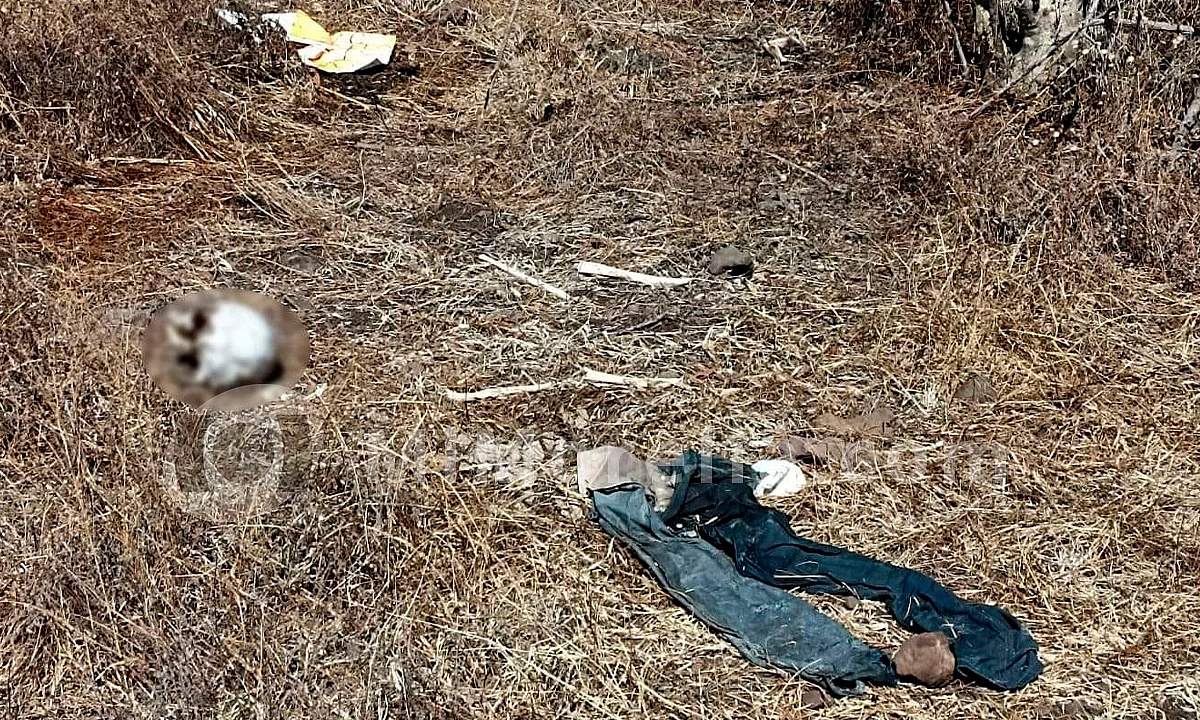 Localizan osamenta con narcomensaje en Jacona, Michoacán