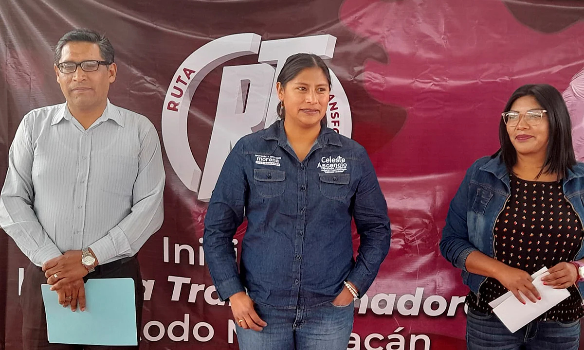 Celeste Ascencio arranca el recorrido de la Ruta Transformadora