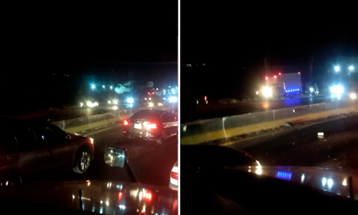 Reportan accidente en la salida a Salamanca; hay un vehículo volcado