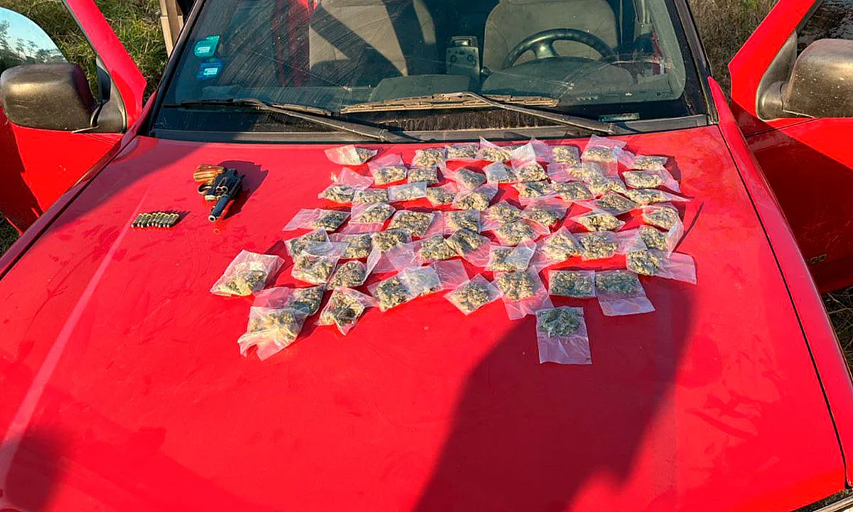La droga y unidad fueron aseguradas para su puesta a disposición ante la autoridad competente