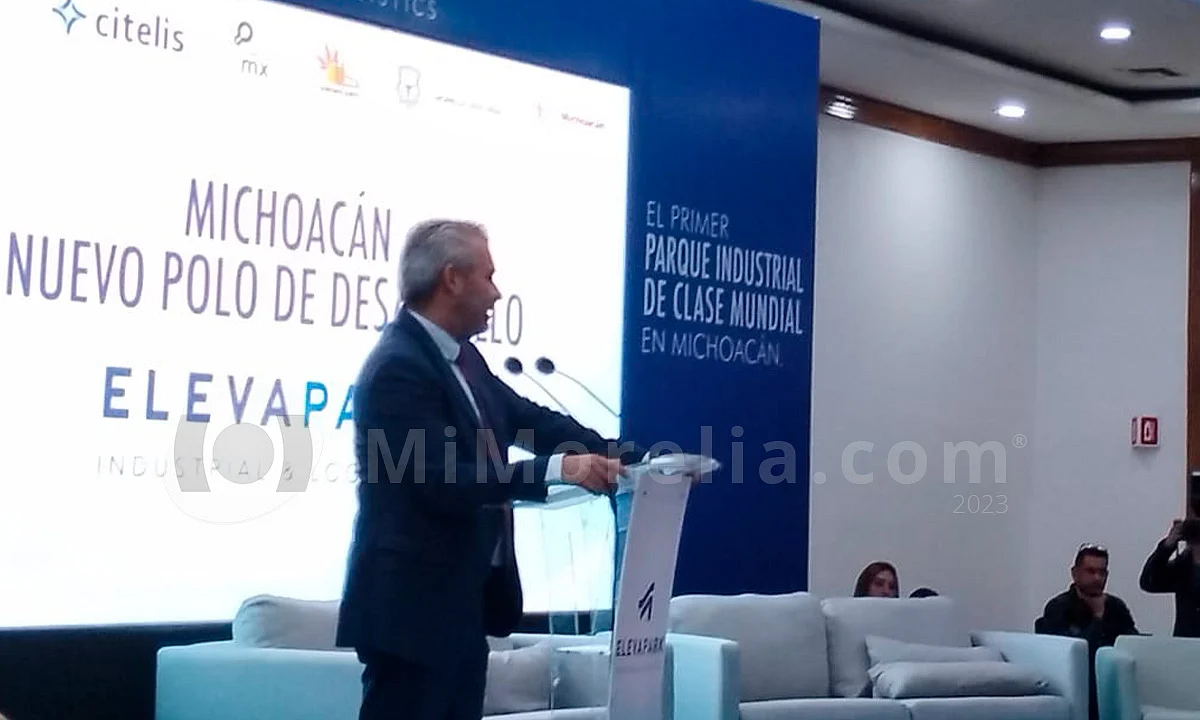 Eleva Park será un hito en Michoacán, resalta Alfredo Ramírez Bedolla
