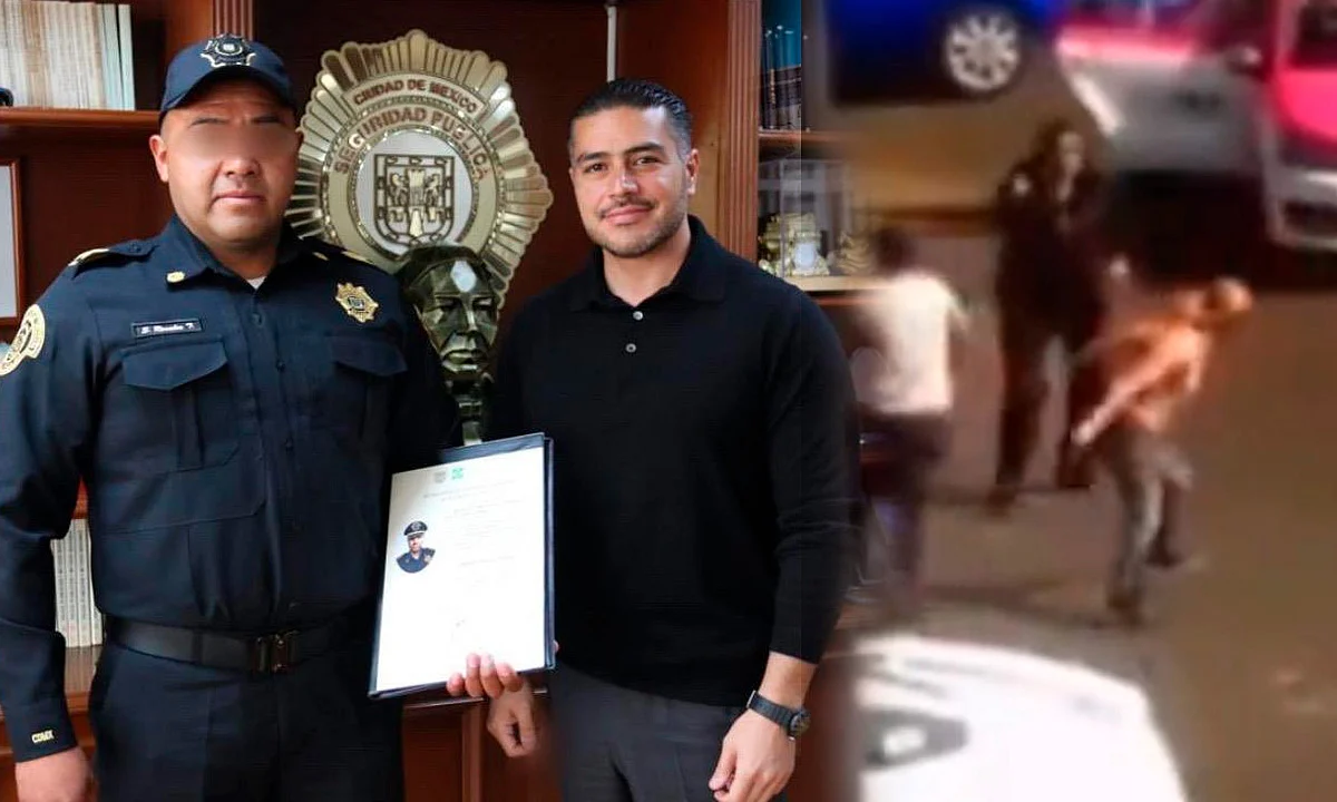Ascienden a policía que abatió a ladrón que lo amenazó con un cuchillo, en CDMX