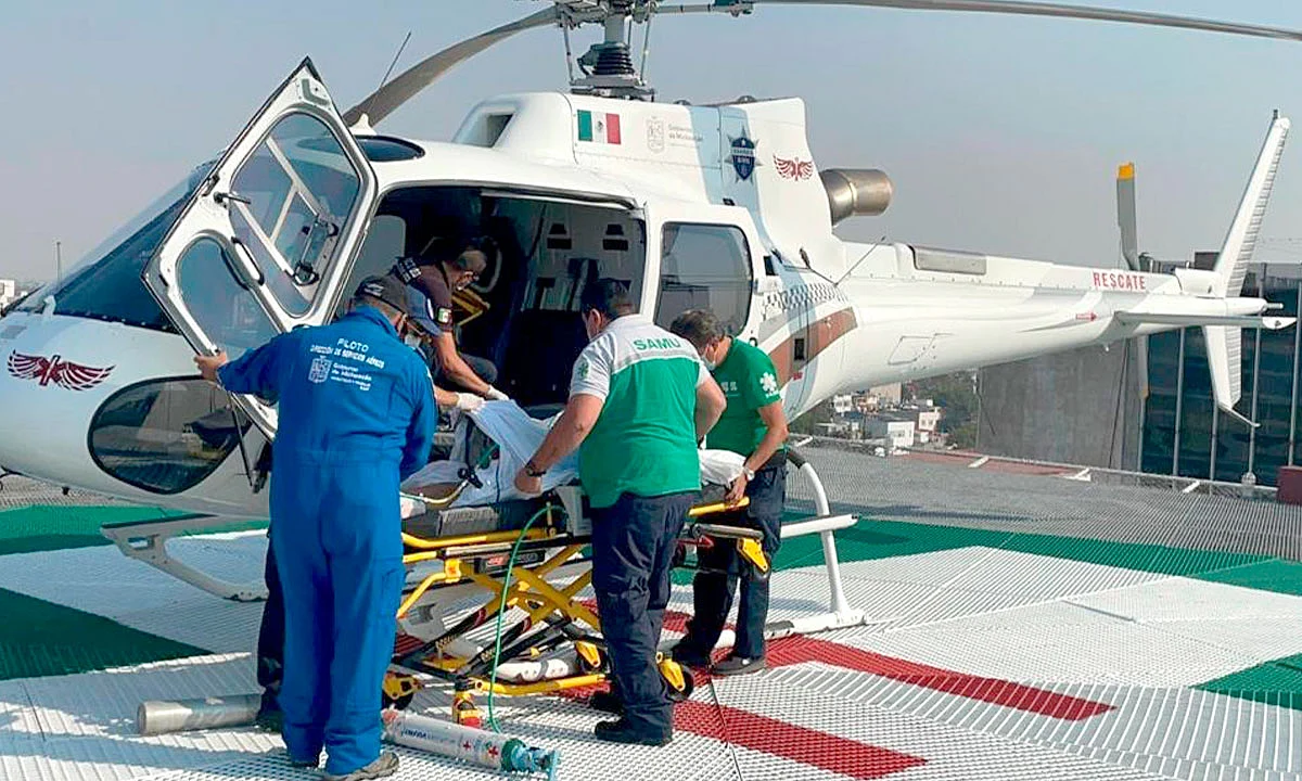 Fue trasladada al Hospital de Tacubaya, situado en la Ciudad de México