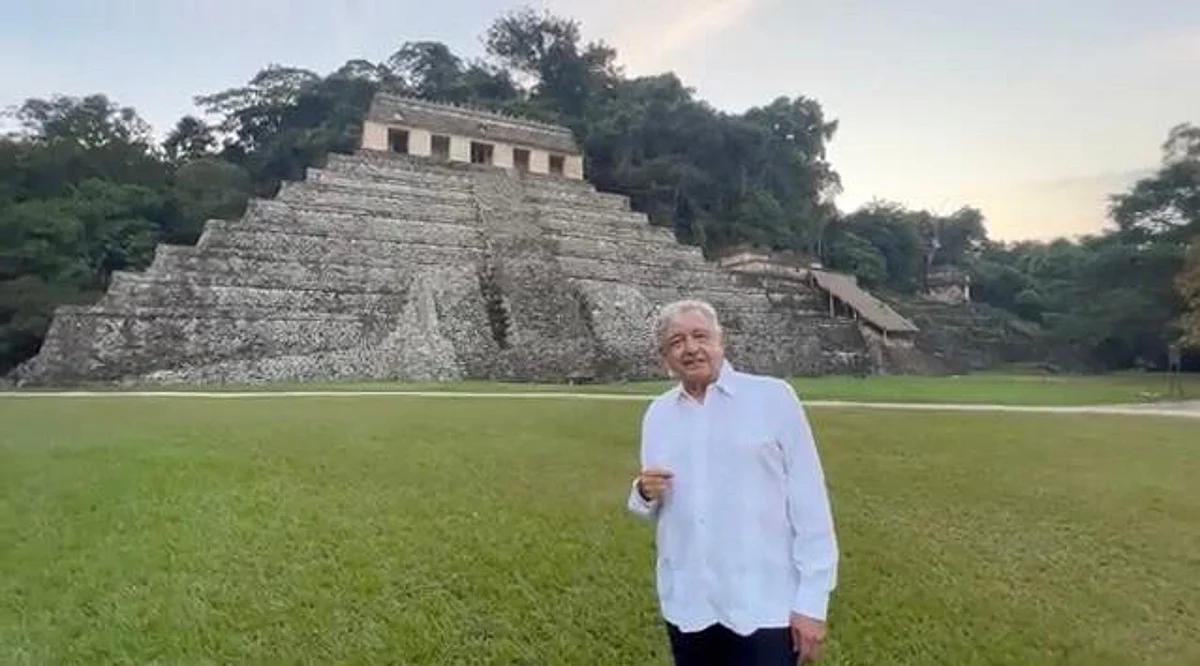 Desde Palenque, AMLO desea buen año a todos los mexicanos