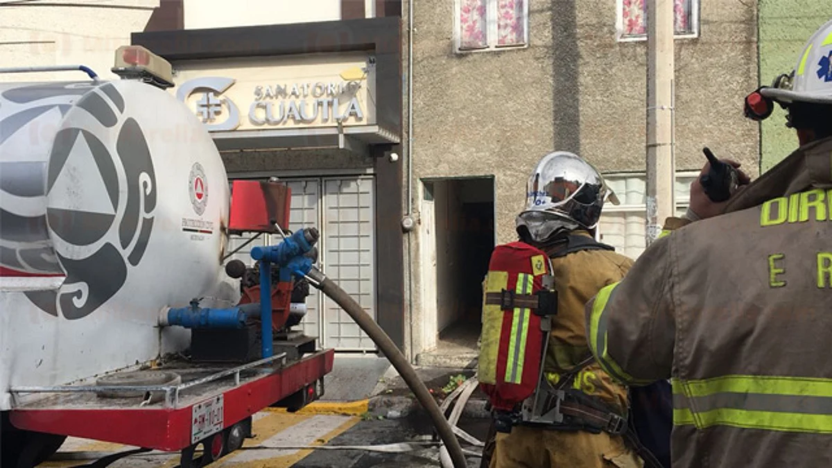 Personal y pacientes del sanatorio fueron evacuados