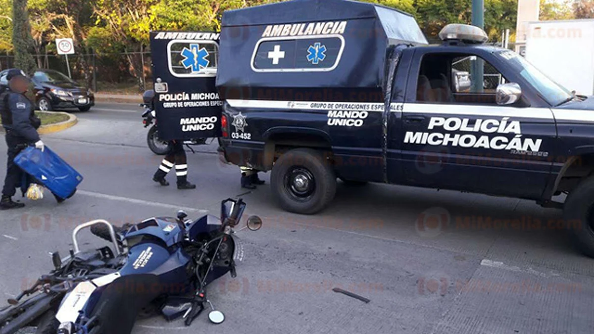 Atropellan a policía en Morelia