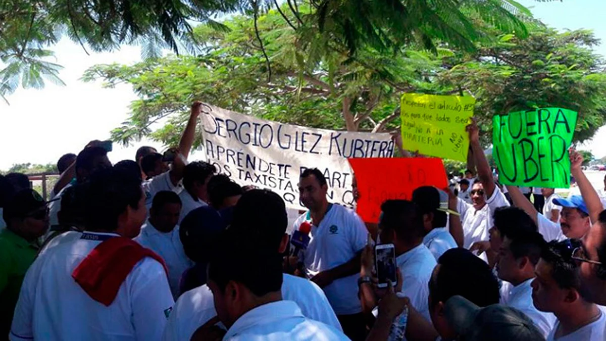 Conflicto por llegada de Uber a Cancún