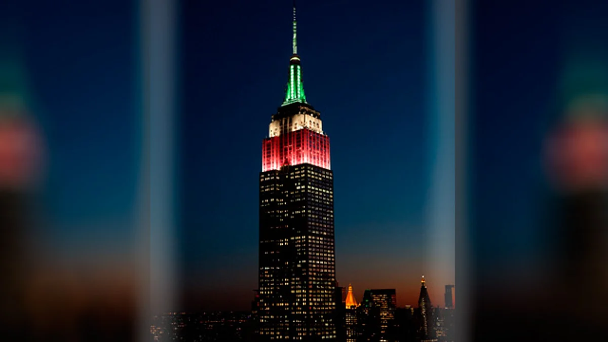 El Empire State Building de Nueva York se “pinta tricolor”