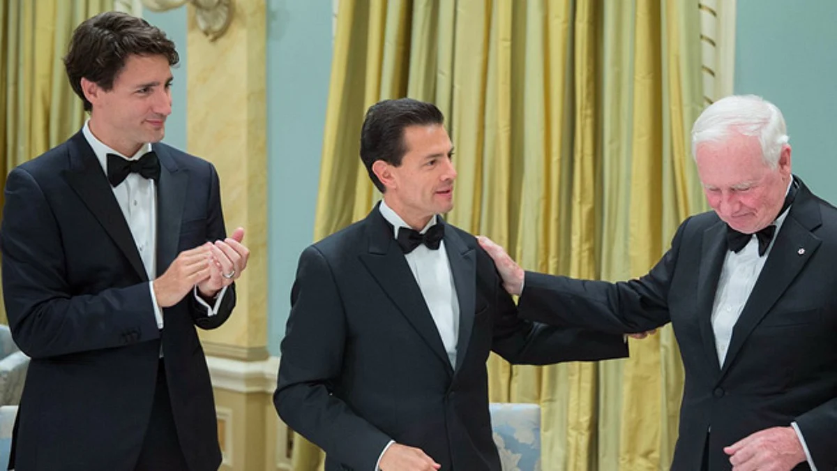 Ofrece cena Gobernador de Canadá a EPN y refrendan sus lazos de cooperación