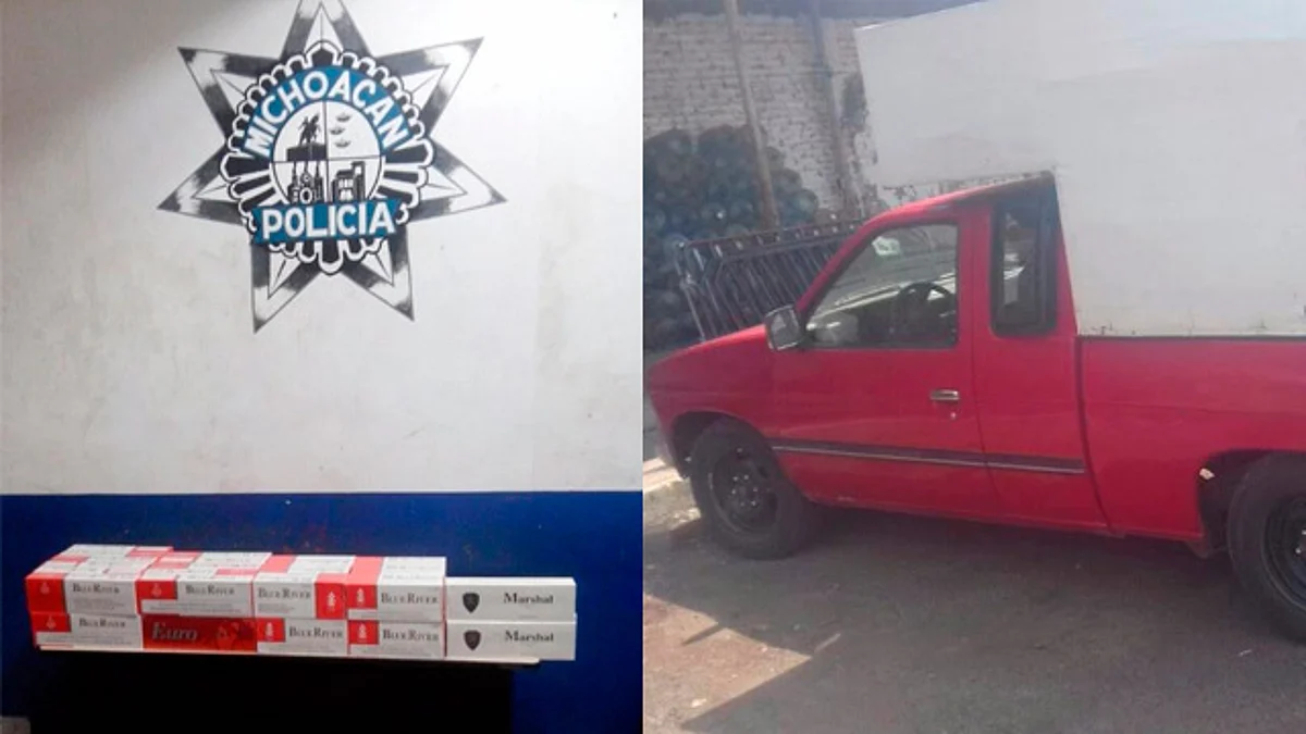 Aseguran 41 paquetes de cigarros piratas en Puruándiro