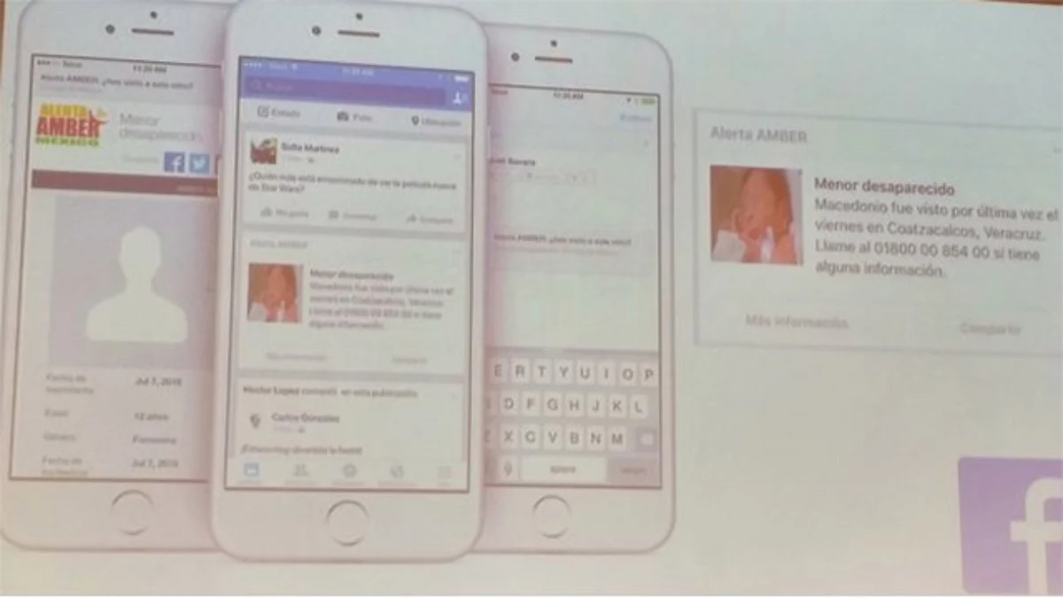 Facebook ayudará a PGR a difundir alertas AMBER