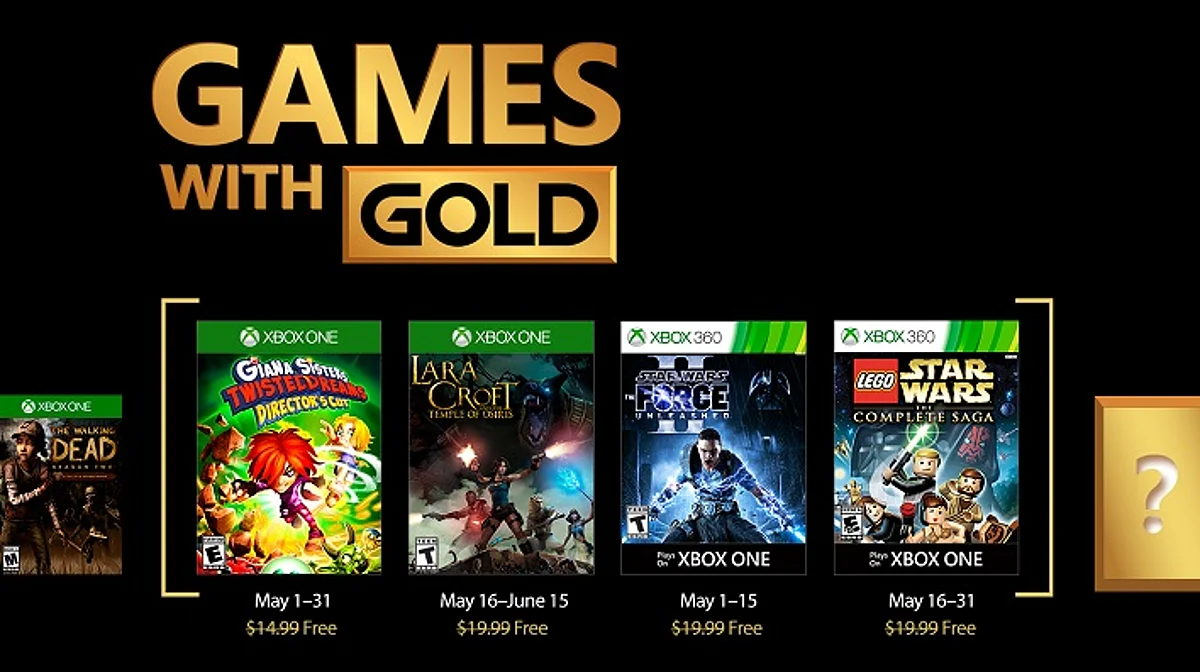Microsoft anuncia los juegos de Games with Gold para el mes de mayo