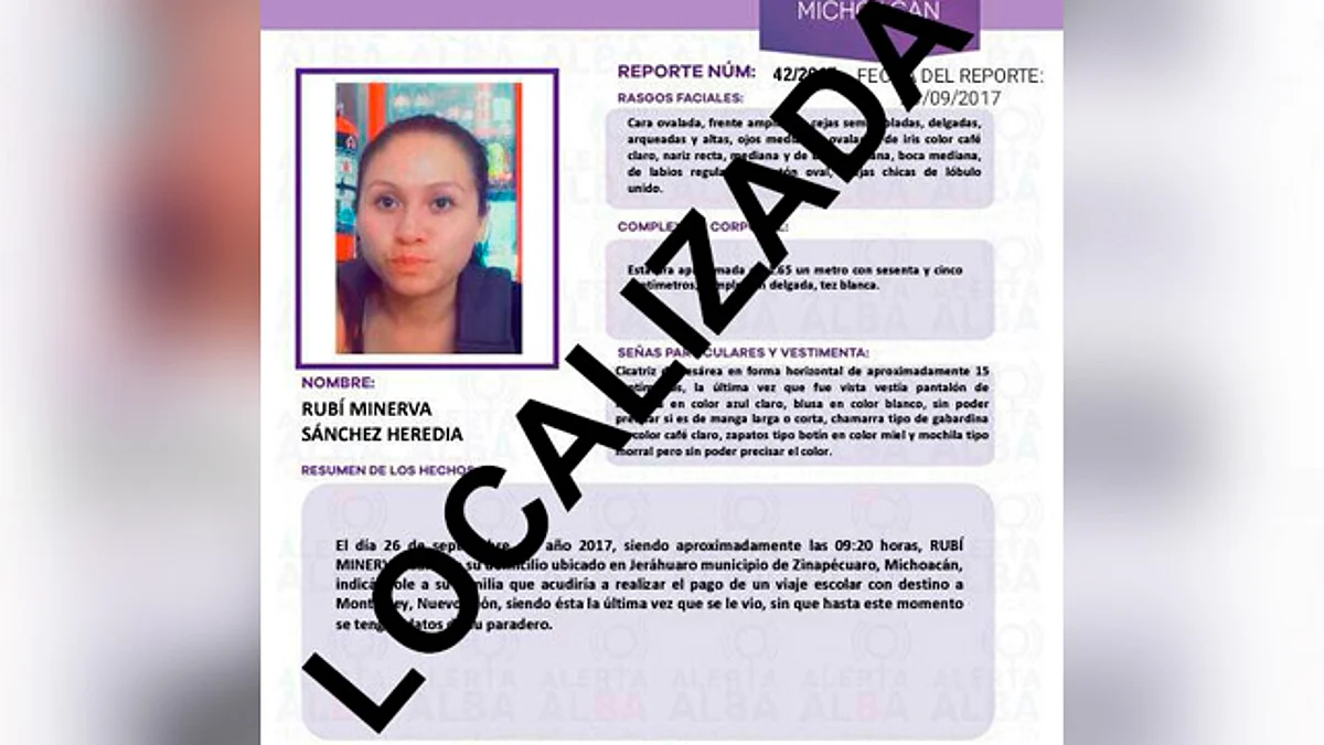 Hallan en Perú a nicolaita reportada como desaparecida en Zinapécuaro