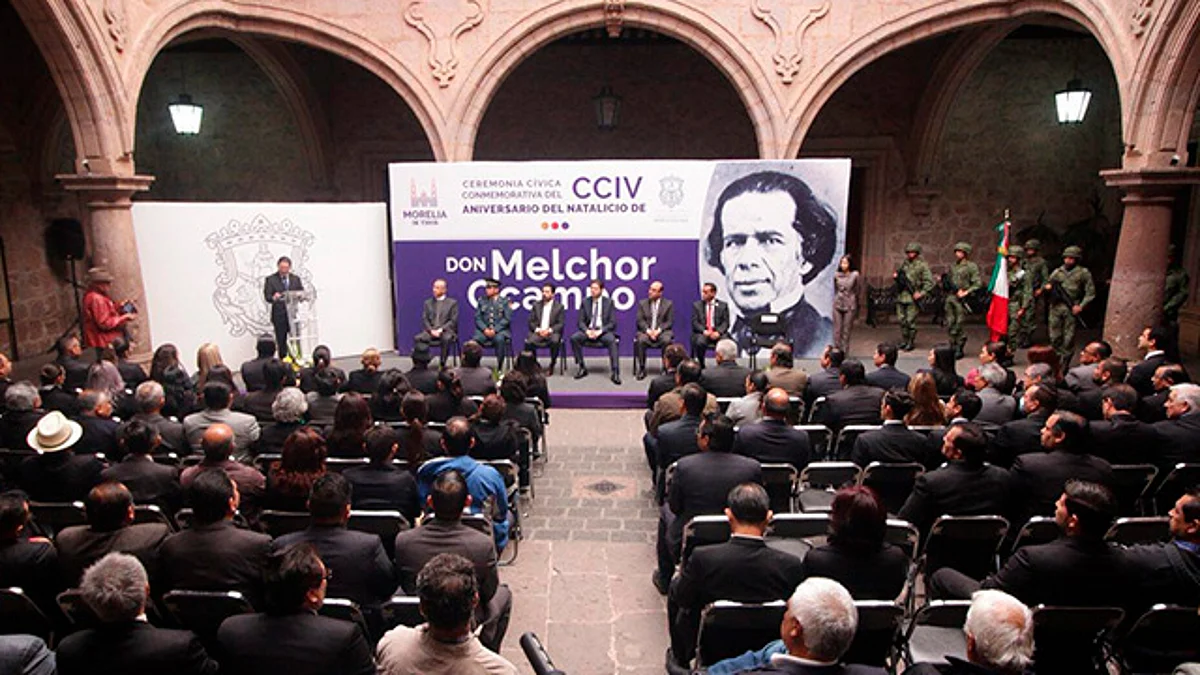Conmemoran autoridades el CCIV Aniversario del Natalicio de Melchor Ocampo