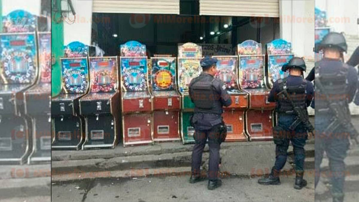 Aseguran 30 máquinas tragamonedas en el Mercado de Abastos