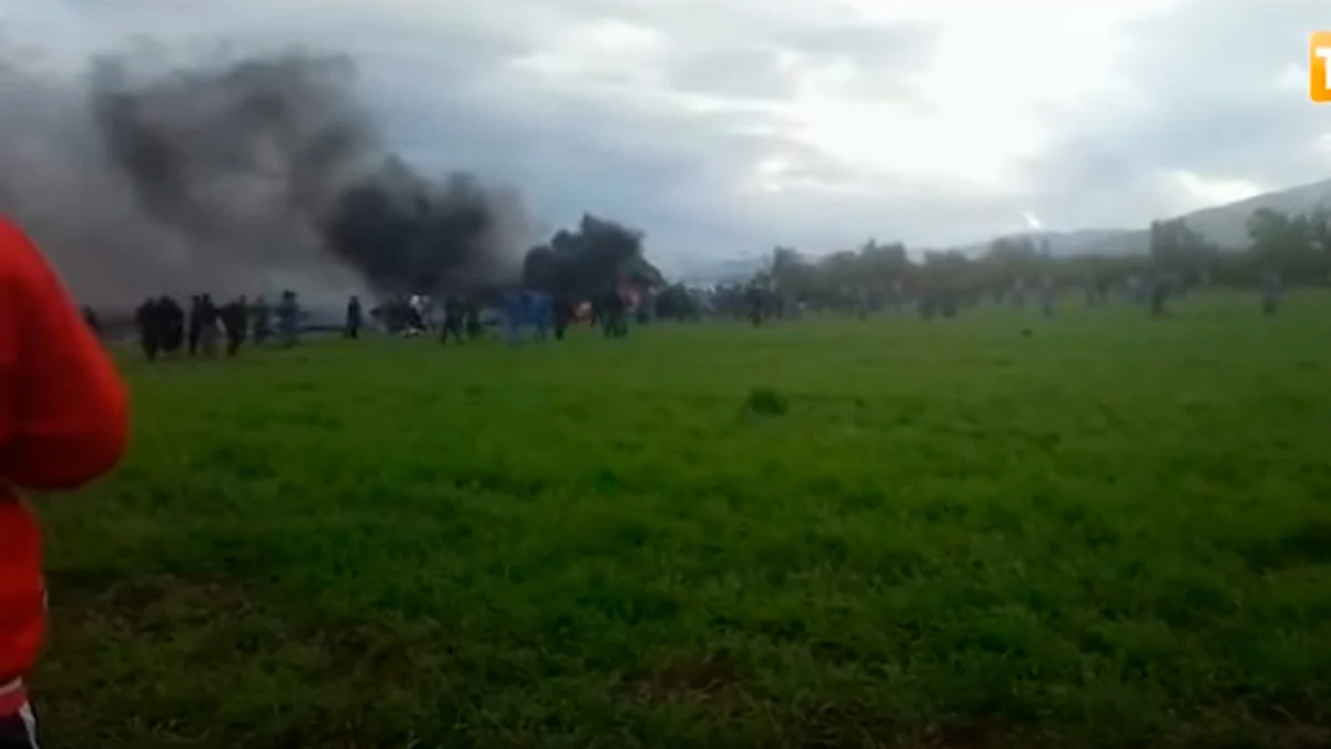 Se desploma avión militar en Argelia