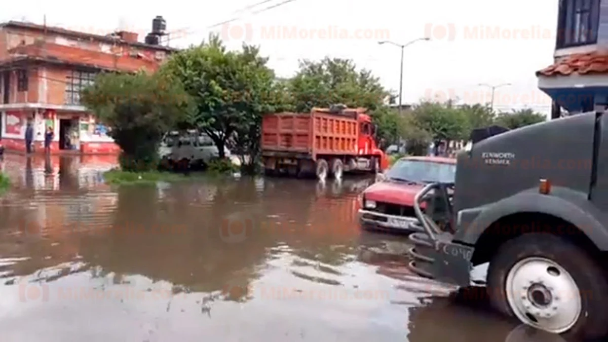 Colonia Primo Tapia queda con severa inundación tras lluvias