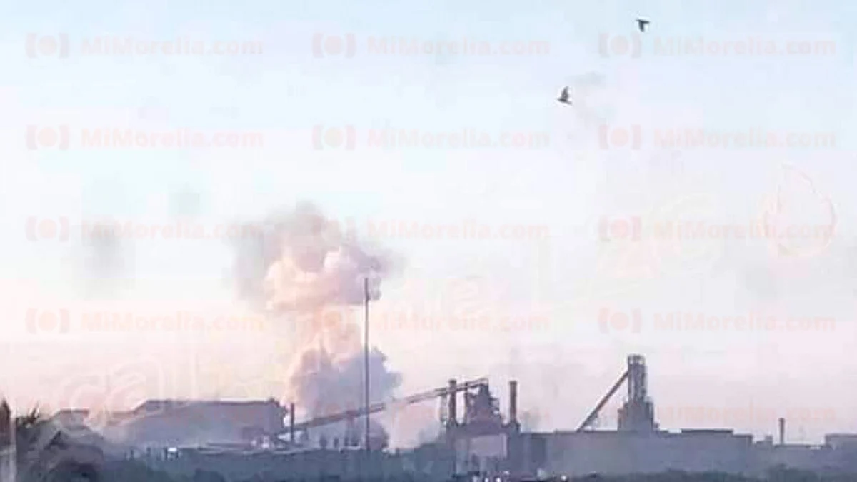 Se registra fuerte explosión en ArcelorMittal en Lázaro Cárdenas
