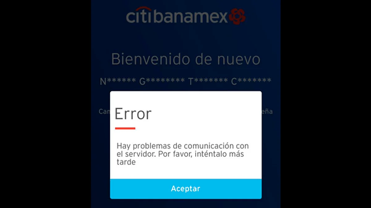 Citibanamex presenta fallas a nivel nacional