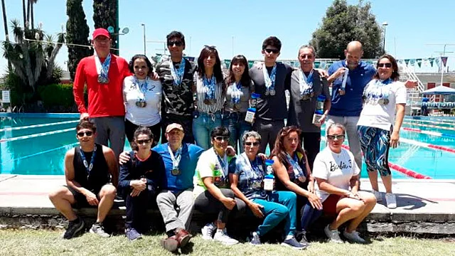 Destacó la participación de Guillermina Rocha, de 72 años de edad, quien aportara para el equipo cuatro medallas de oro (Foto: cortesía)