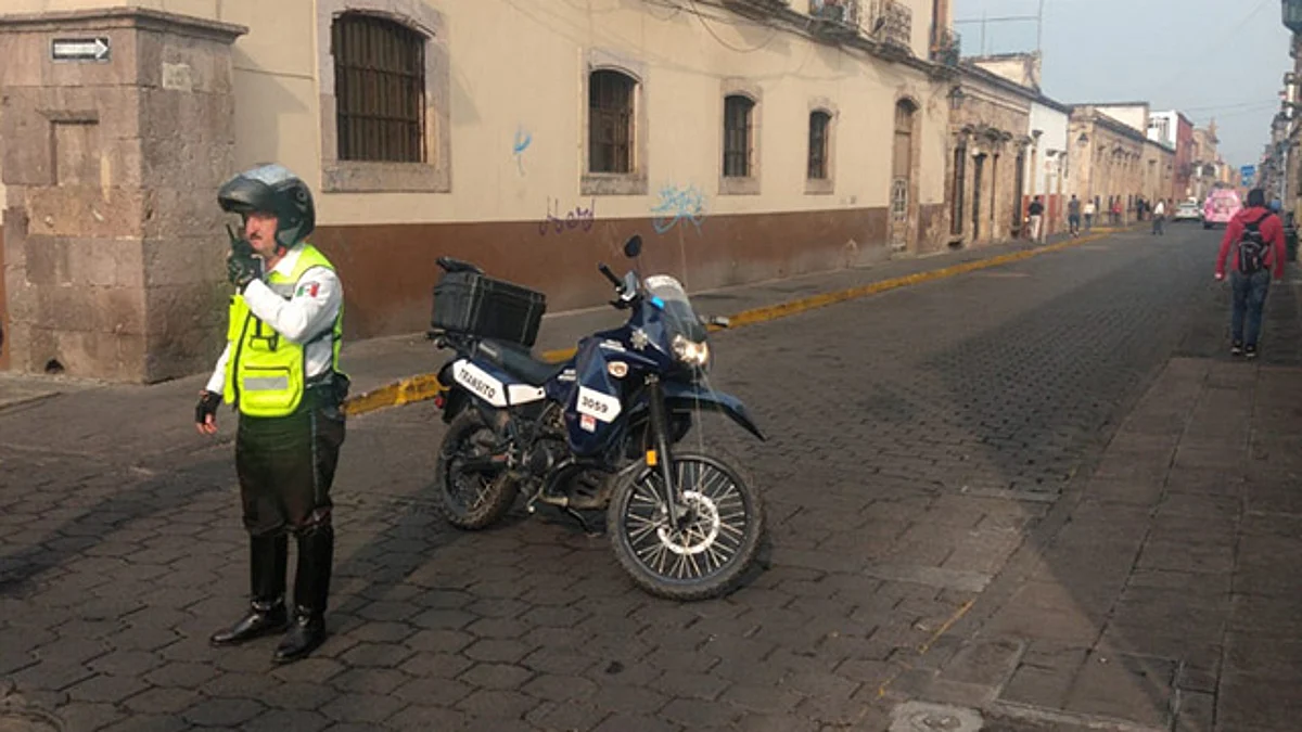 Despliegan vigilancia en el Centro Histórico de Morelia por manifestación
