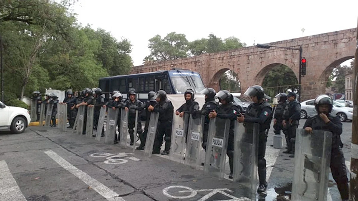 UROP intensifica monitoreo en manifestación enfrente de la SFA