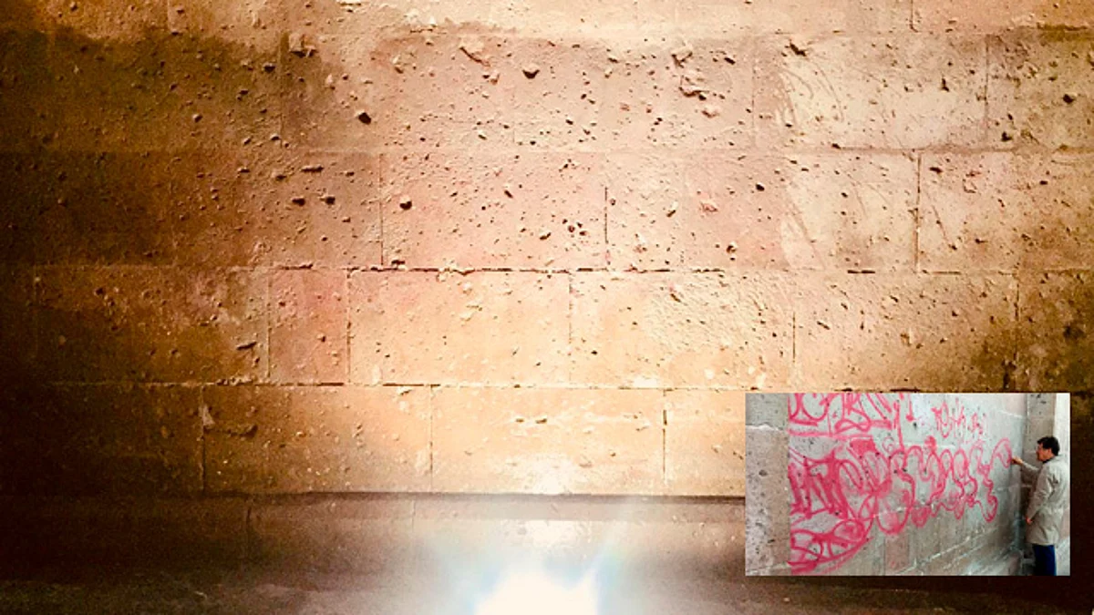 ¡Eliminado! Grafiti de más dos metros en Catedral