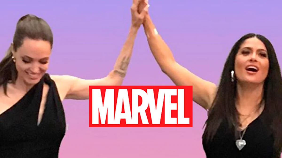 ¡Nuevas diosas de Marvel! Salma Hayek y Angelina Jolie comparten foto juntas