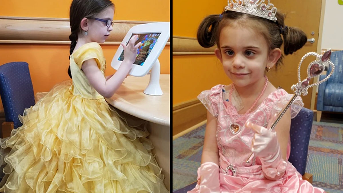 Niña en EU asiste a sus quimioterapias vestida de princesa