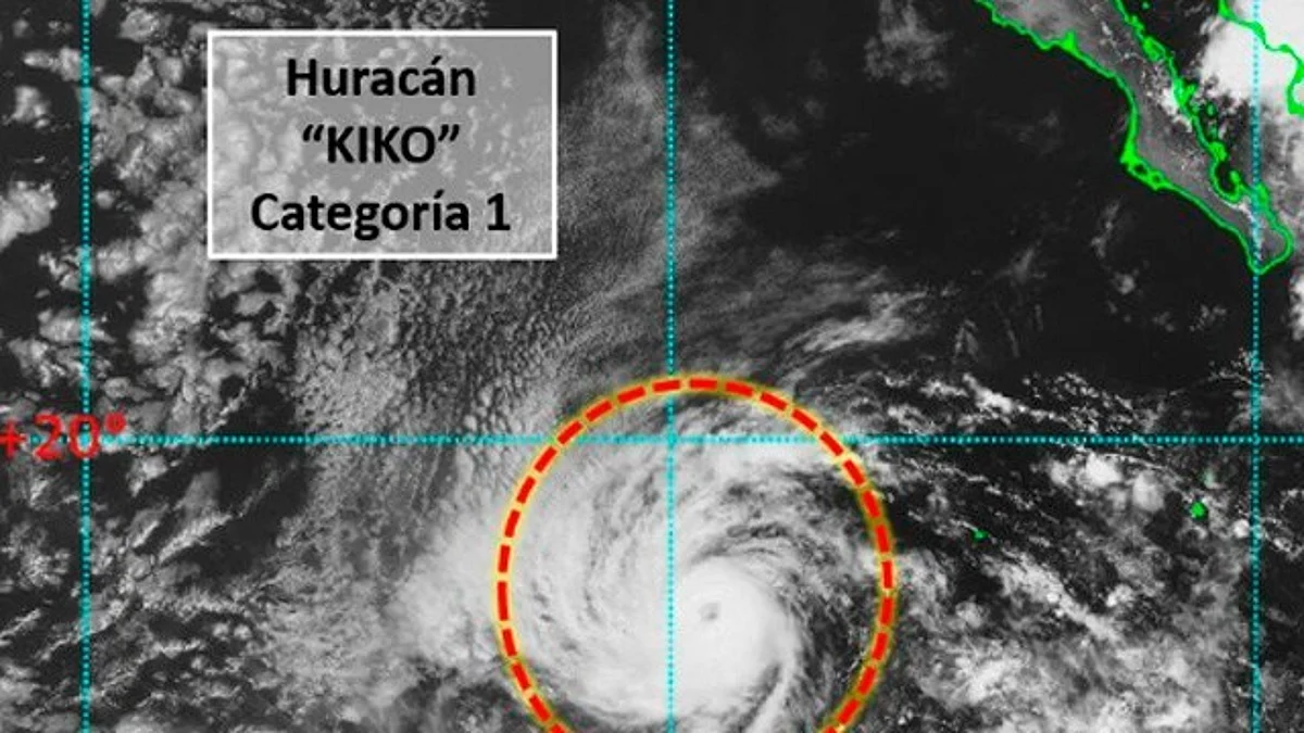 Tormenta tropical “Kiko” sube a huracán categoría 1 en el Océano Pacífico