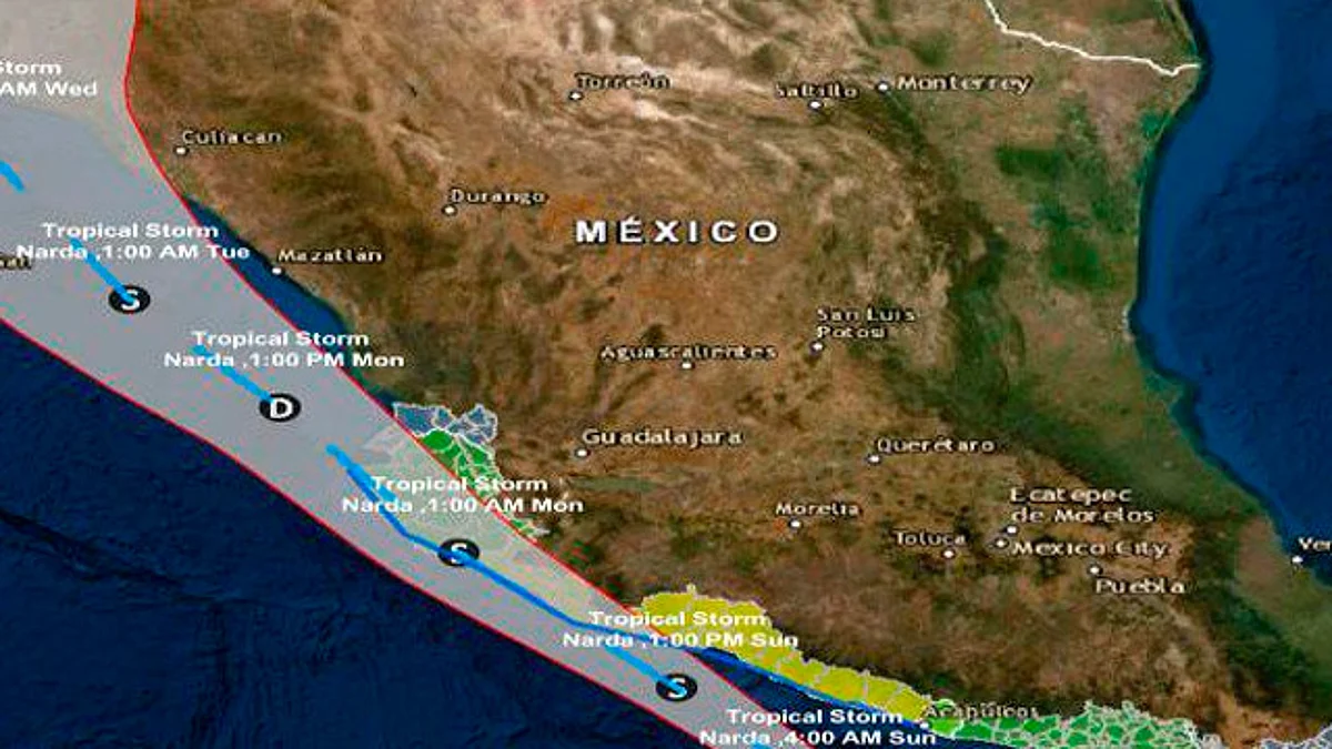 Emiten alerta Amarilla en Michoacán por “Narda”