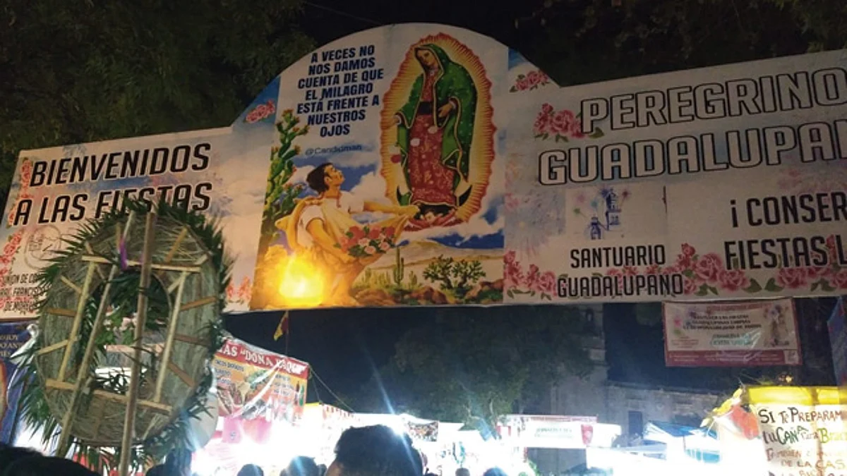 Grandes y chicos acuden al Santuario de Nuestra Señora de Guadalupe (Foto: cortesía)