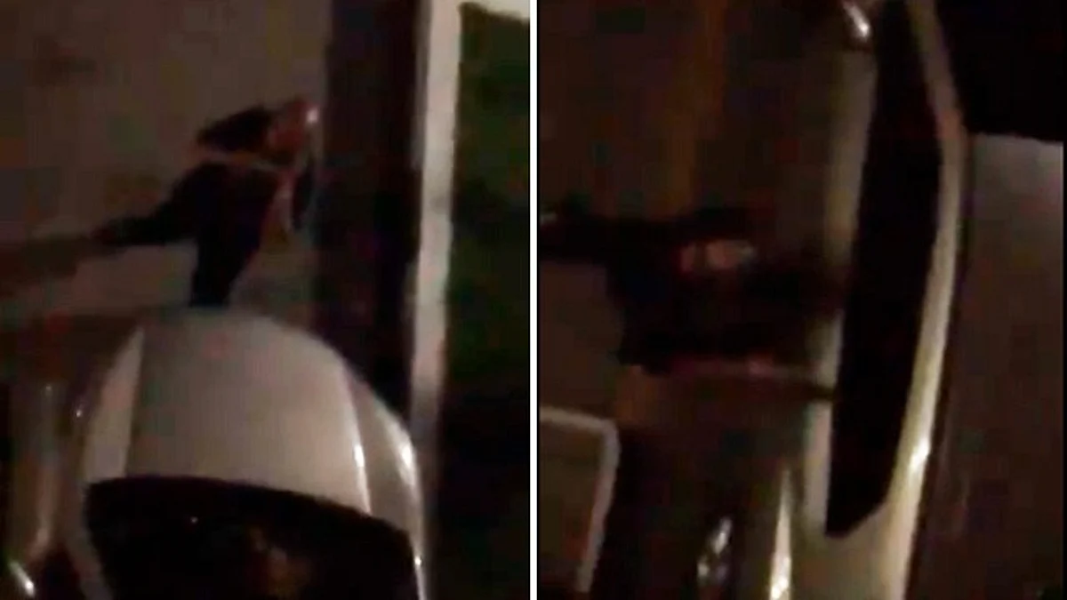 Por cobrarle mantenimiento, sujeto amenaza de muerte a vecina y le destroza el auto (Video)