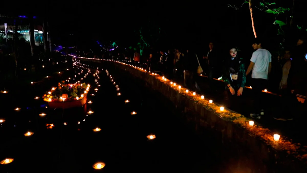 Recorridos nocturnos en el parque de Uruapan, a principios de abril