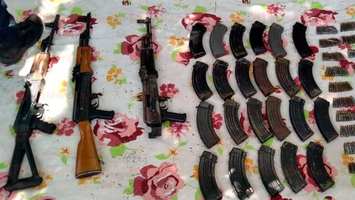 Se aseguraron armas
(Foto: RED 113)