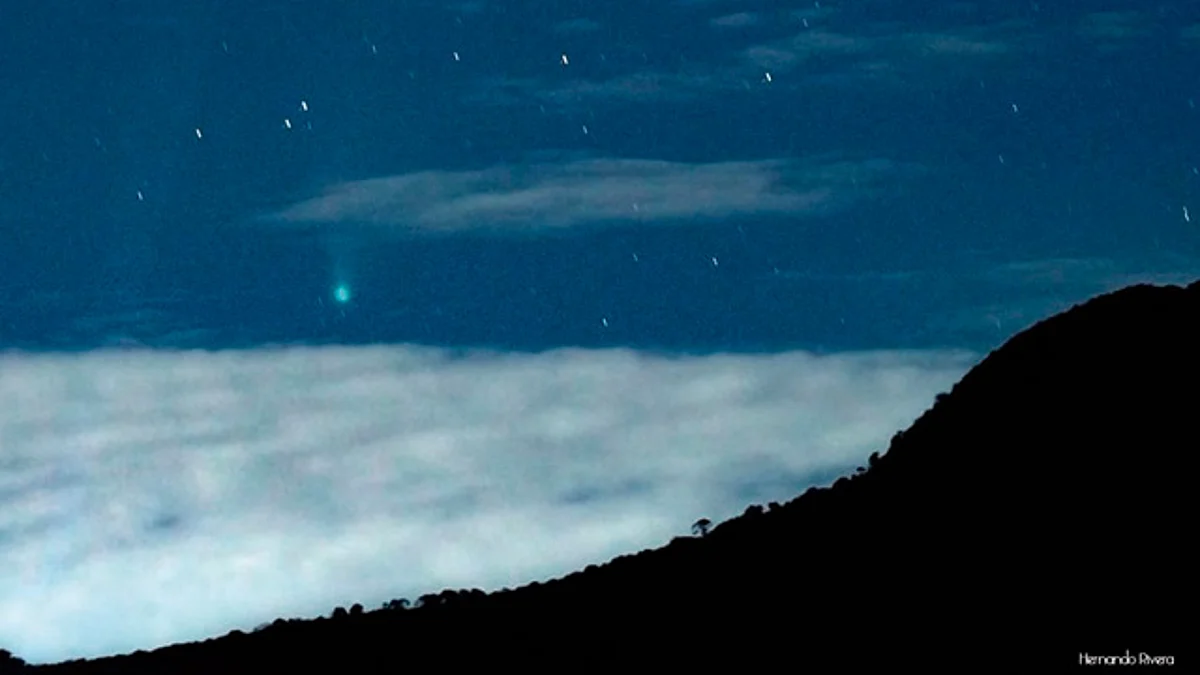 el fenómeno astronómico se pudo ver a simple vista (Foto Facebook: Hernando Alonso Rivera Cervantes)