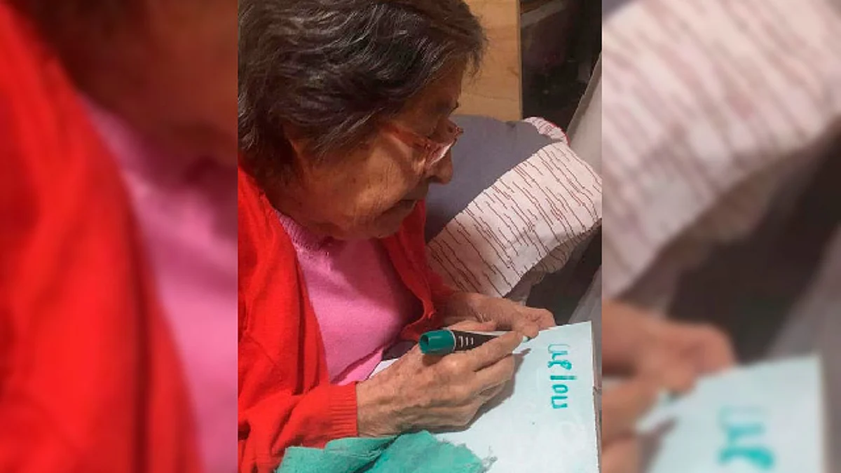 No hay limite de edad para aprender cuando se quiere (Foto FB: Lo que callamos los docentes)