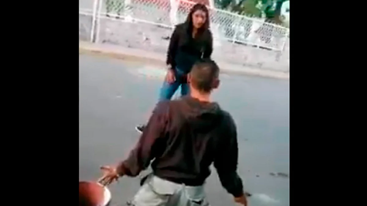 "Te van a quemar en las redes", le dijo la mujer al ladrón (Foto: captura de video)