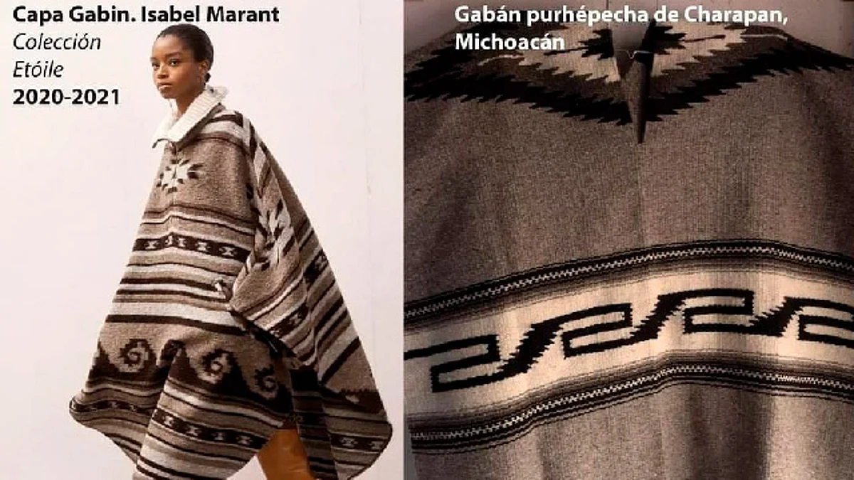 Lanzó una prenda con el nombre “Capa Gabin” o lo que en México llamamos “Gabán”
(Foto FB: La Cañada De Los 11 Pueblos “Eraxamani” Michoacán)