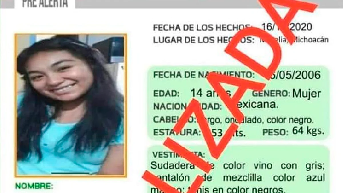 En Morelia, localiza FGE a adolescente reportada como desaparecida