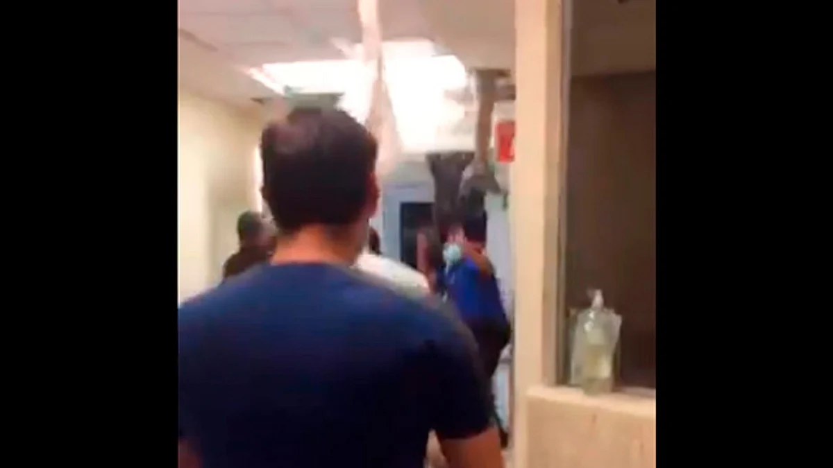 El paciente terminó resguardado (Foto: captura de video/@ABCNoticiasMX)