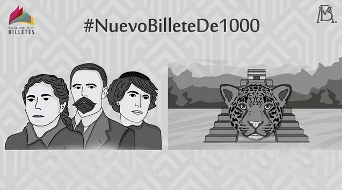 El billete sustituye al que está en circulación actualmente con la imagen de Miguel Hidalgo (Foto Twitter: EmisionBanxico)