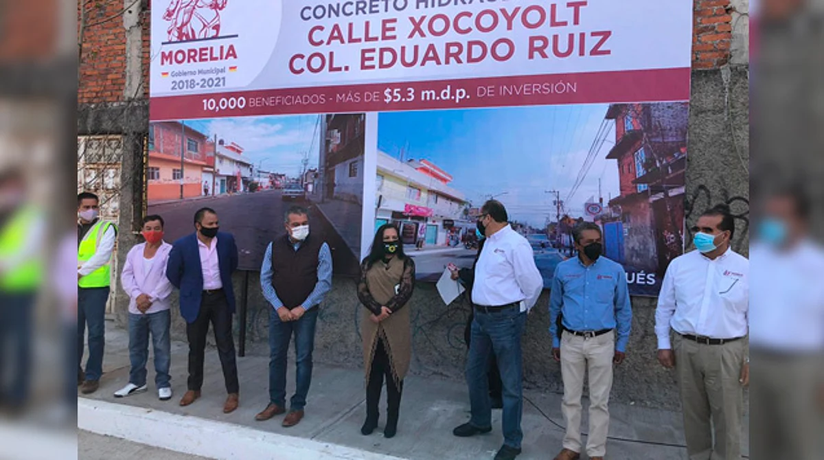 Inauguran rehabilitación de la calle “Xocoyolt” en Morelia