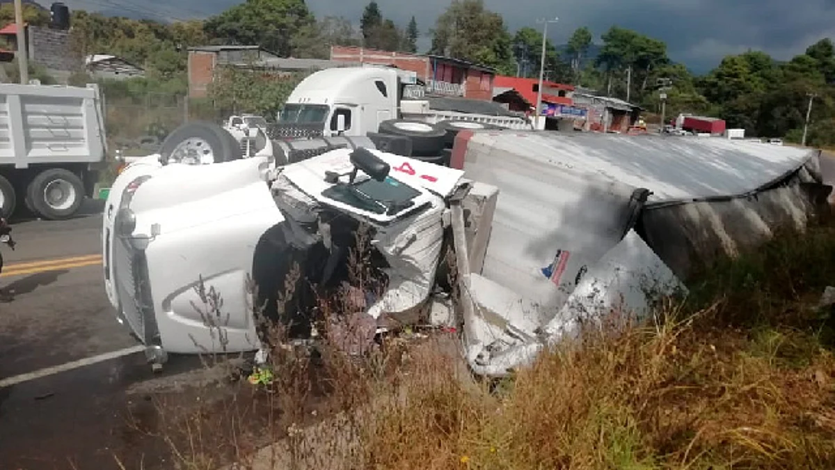 El caso fue atendido por peritos de Tránsito y Vialidad (Foto: RED-113)