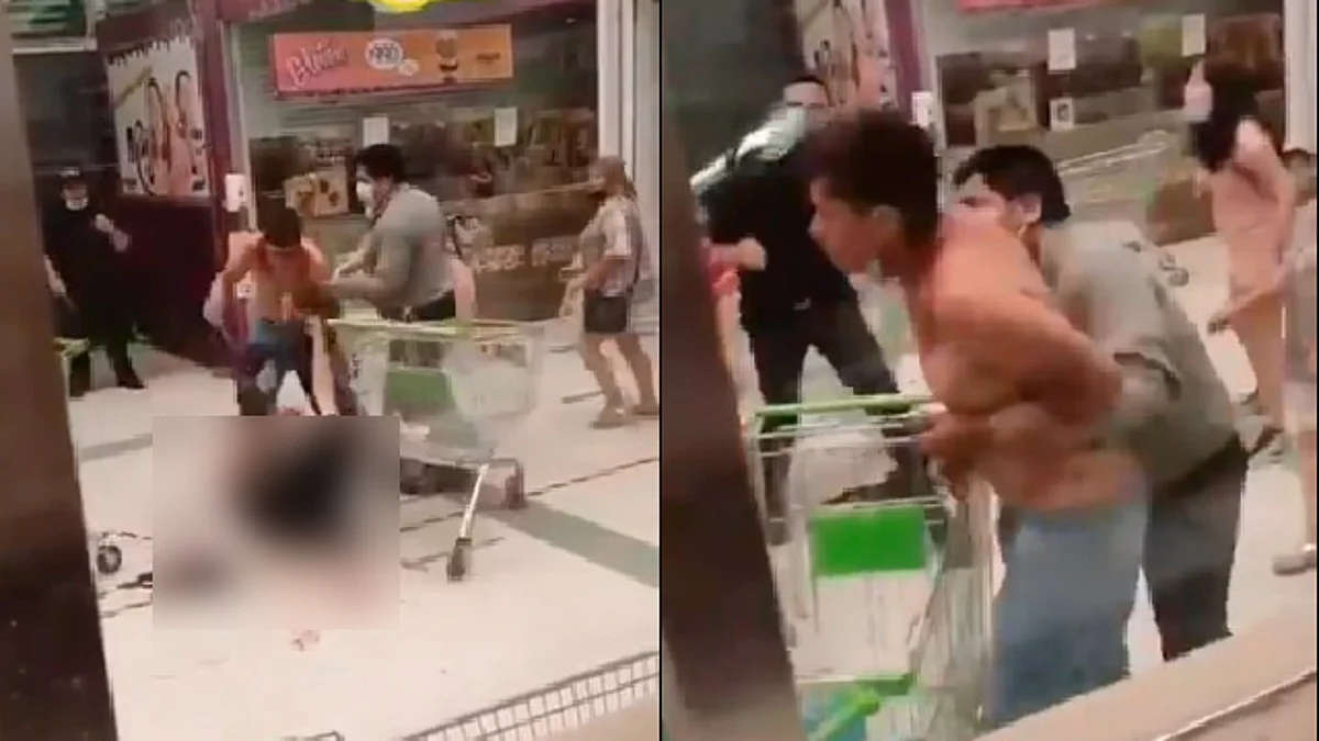 la policía local arribó al establecimiento y detuvo al joven de 16 años (Foto Twitter: )