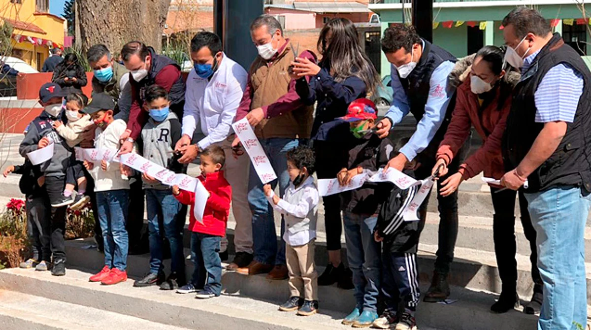 Morelia: En Atécuaro inauguran plaza; este año realizarán dos obras más