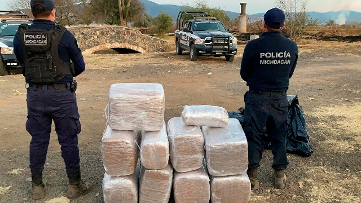 Detienen a hombre con 118 kilos de marihuana en Tiripetío