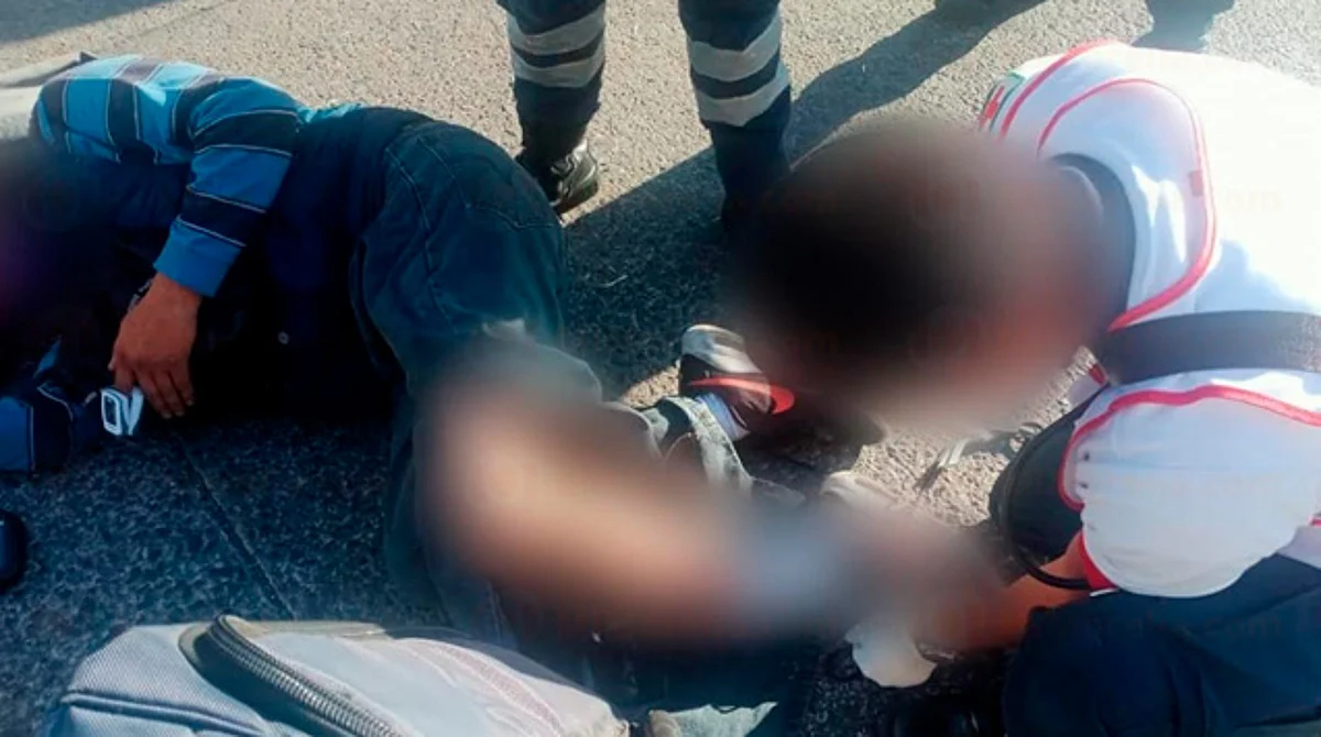 El herido sufrió fractura de fémur (Foto: RED 113)