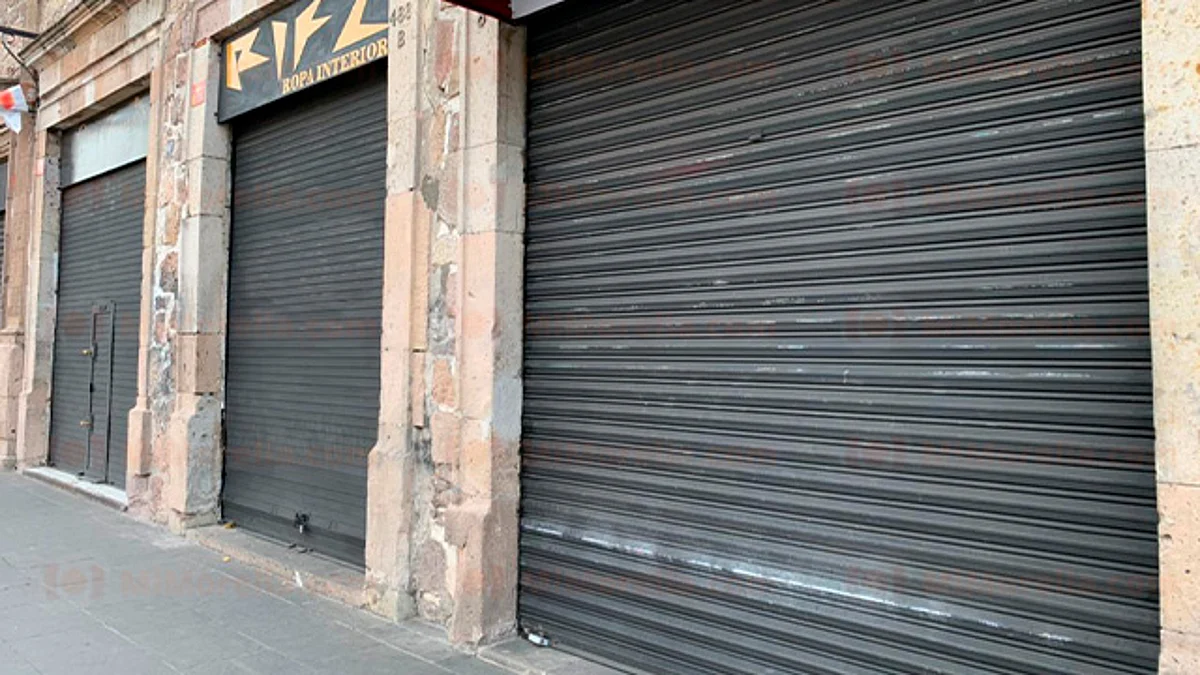 La crisis que generó la pandemia afectó a miles de negocios y muchos tuvieron que "bajar sus cortinas"(Foto: MiMorelia.com)
