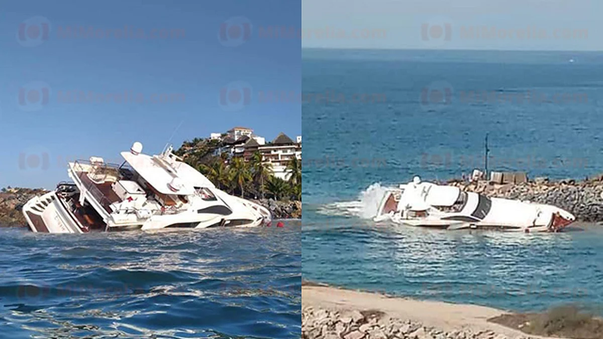 La embarcación chocó contra las rocas de un canal (Foto: Red 113)